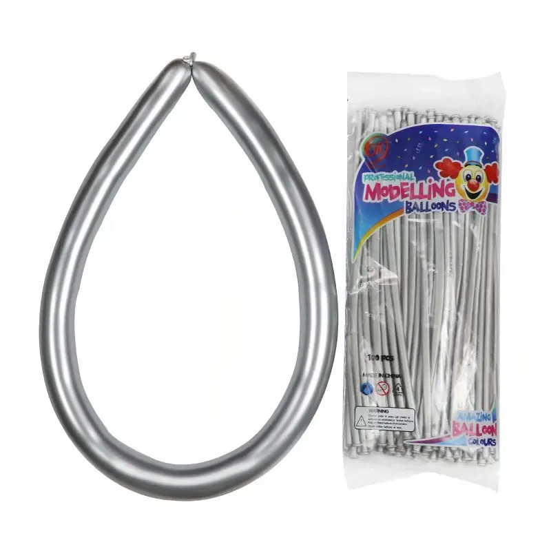 10 шт. волшебный Длинные Воздушные шары металлик длинная полоса шар блестящий