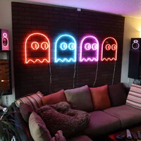 Custom 1pcs GOAST Neon Sign Logo Waterproof Led Visual Bar Wall Light Up Sign Neon Decor Neonlamp for Room