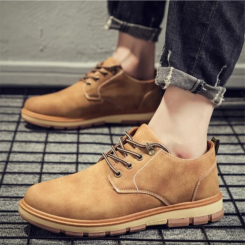 

Men Casual Leather Shoes Man Lace Up Leather Casual Shoes Men Fashion 2020 British Mens Dress Shoes Sapatos Masculinos De Couro