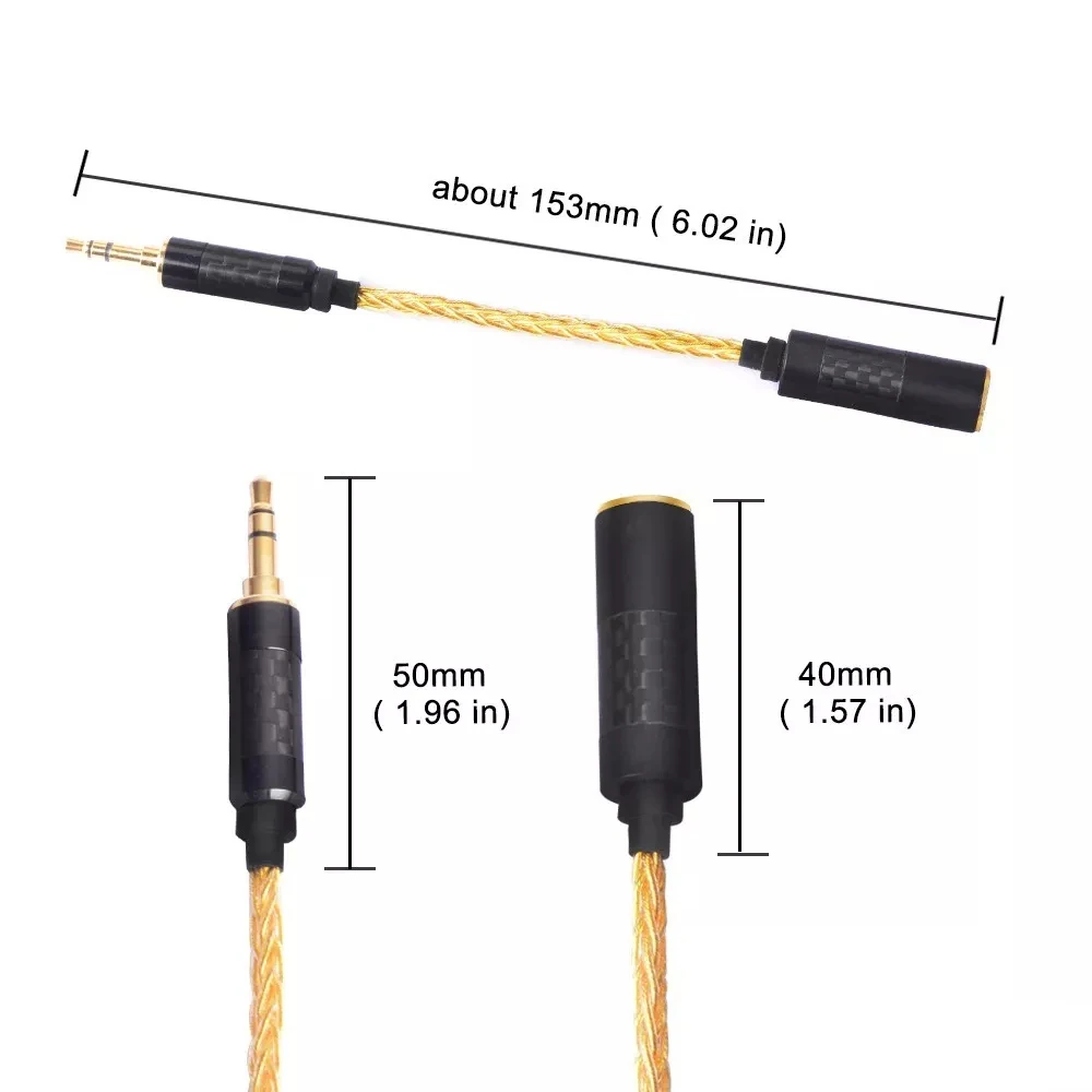 High Quality Headphone Transfer Wire 6 Core Earphone Adapter 4.4mm Female to 3.5mm Male for SONY DMPZ1 ZX300A A-35 PHA2A iPhone |