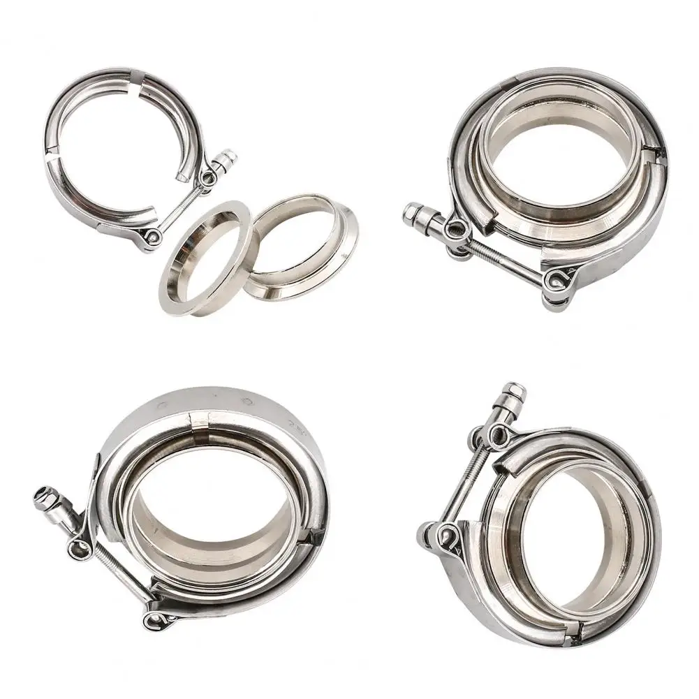 

A3490 4inch V Band Flange Clamp Strong Tightness Stainless Steel Turbo Exhaust Clamp for Cars