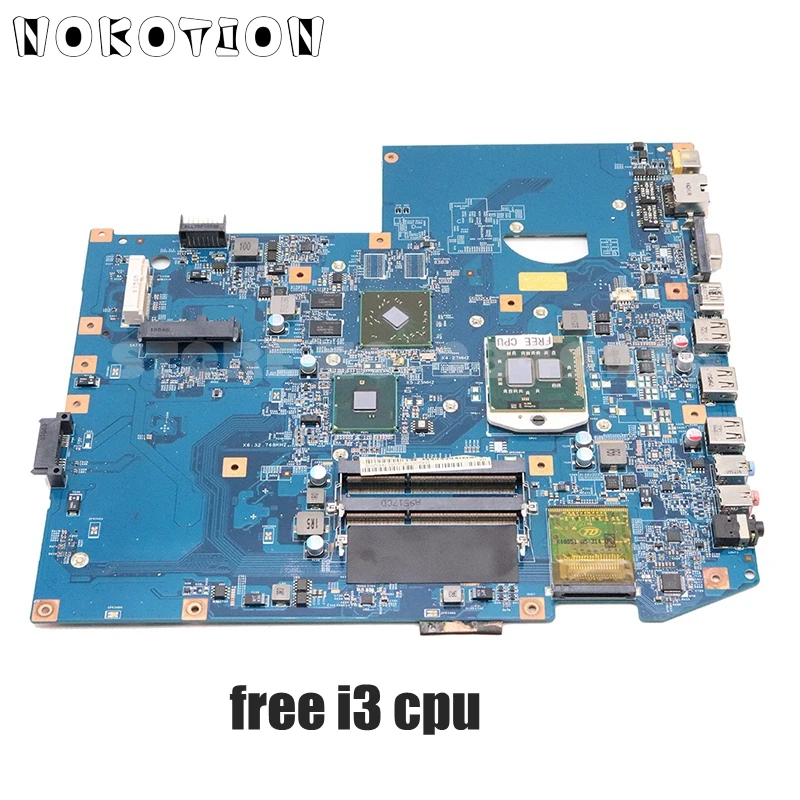 

Материнская плата NOKOTION для ноутбука Acer aspire 7740 7740G, материнская плата MBPNX01001 48,4gc01. 011, материнская плата HM55 DDR3 HD4500, бесплатный ЦП