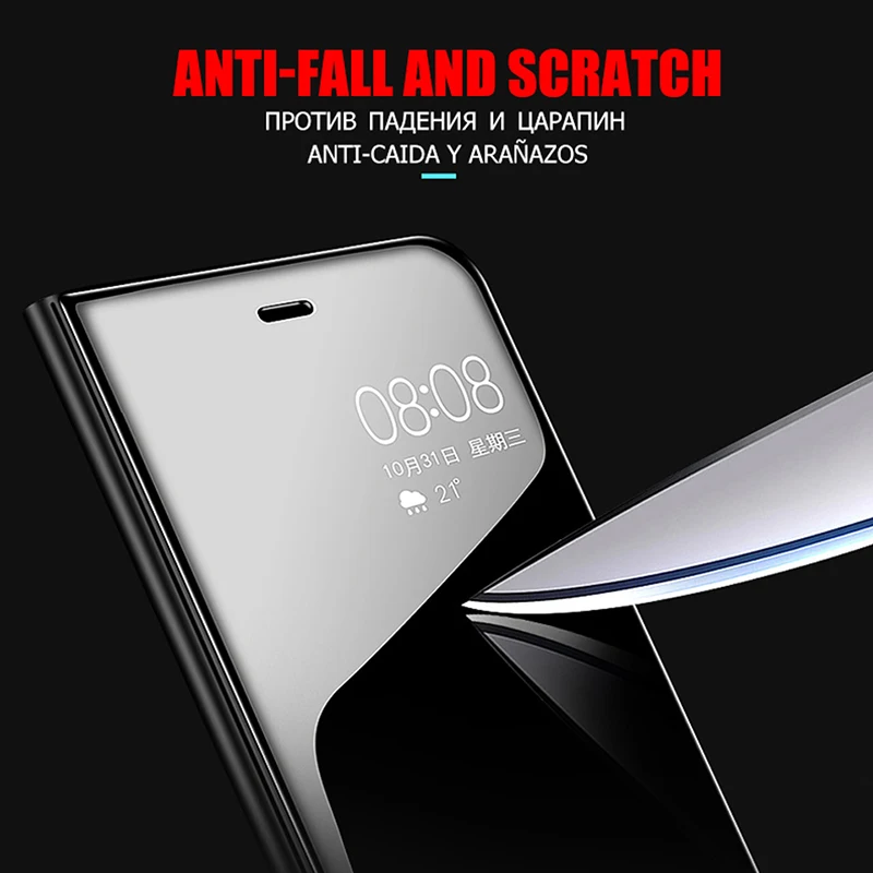 Зеркальный умный чехол-книжка для Huawei honor 7a 7c pro 7s 7apro 7cpro чехол-подставка honor7c honor7apro