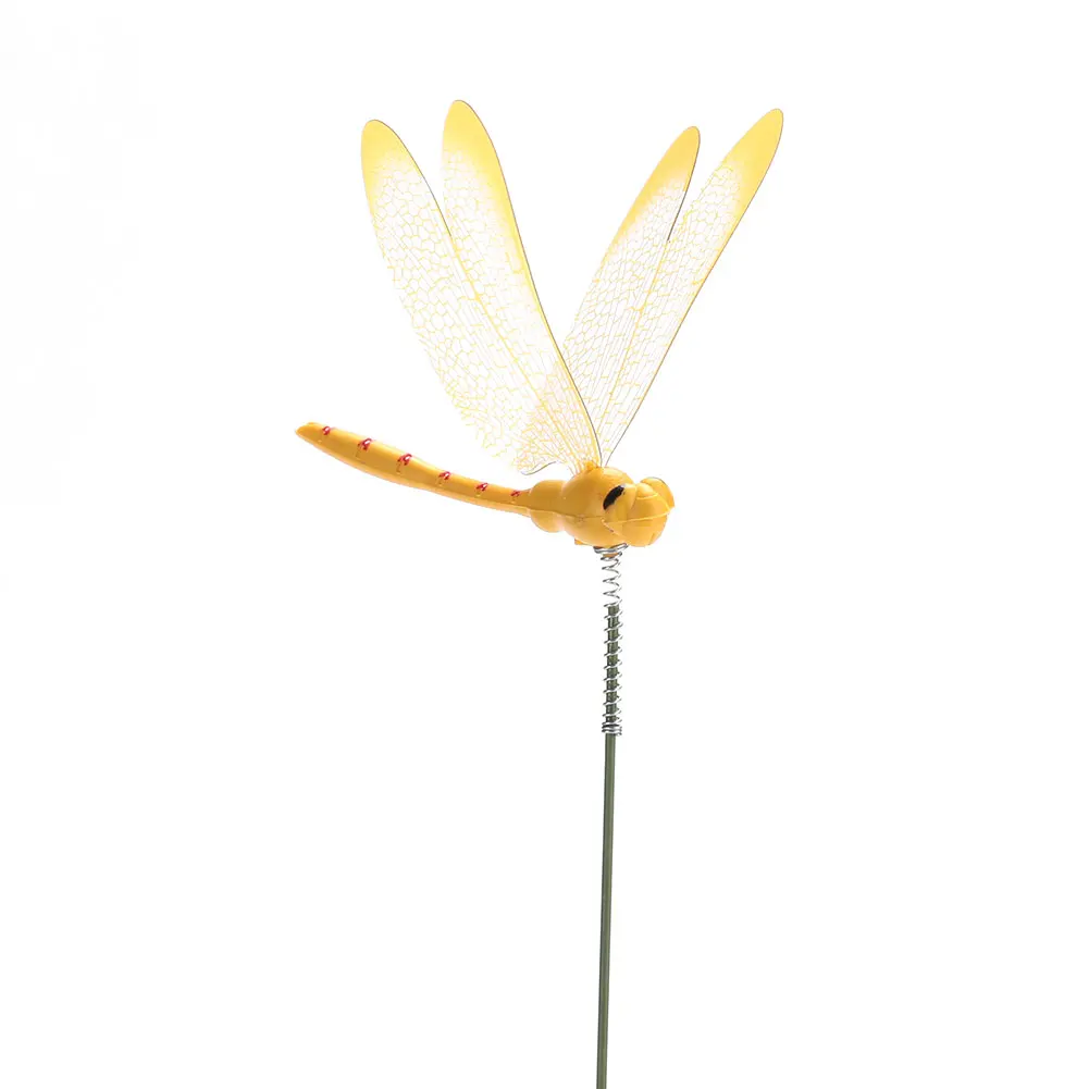 Украшение для газона стрекоза садовое искусство украшение сада пластиковый цвет