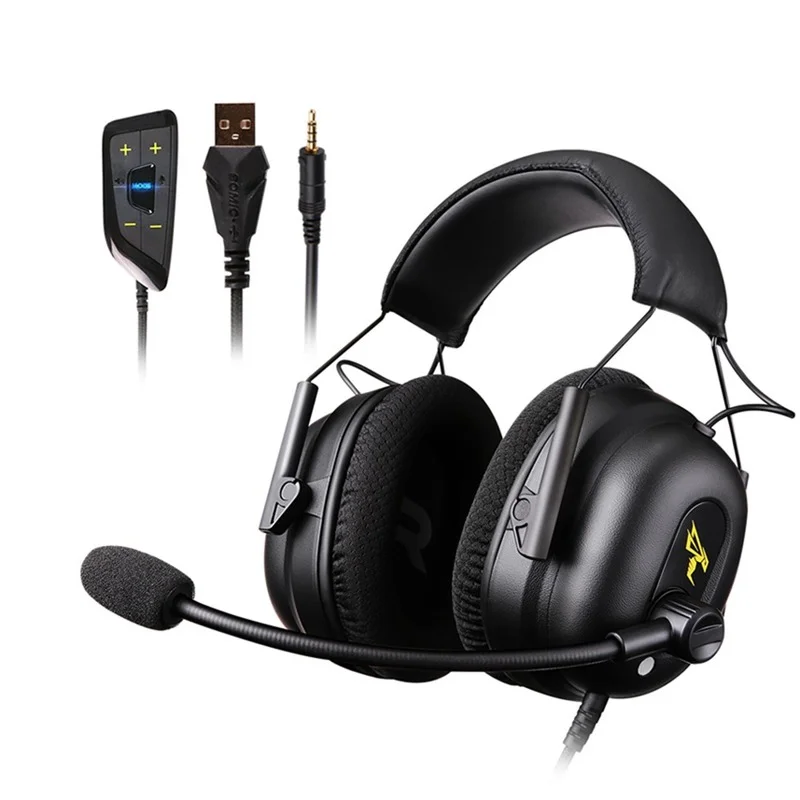 

Somic G936N Gaming Headset 7.1 Virtual Gamer Headphone 3.5mm Wired Surround Sound Stereo Earphones with Mic for PS4 PC Games