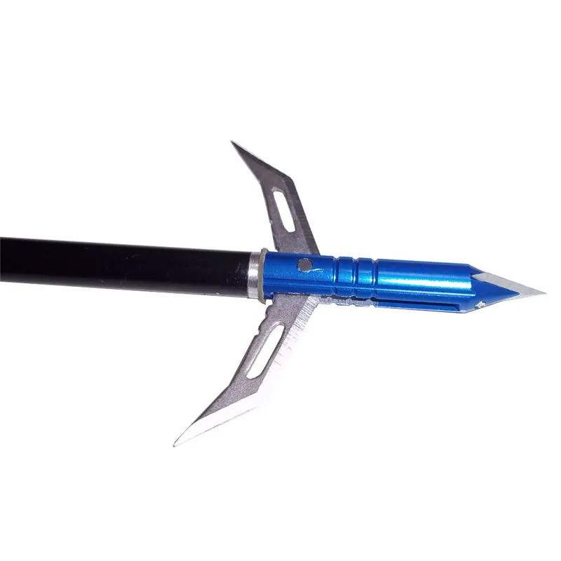 

3/6/12/24pcs Hunting Broadheads 2 Blades Arrowhead 100Grain Arrow Point Target Shooting Screw Tips Accessories