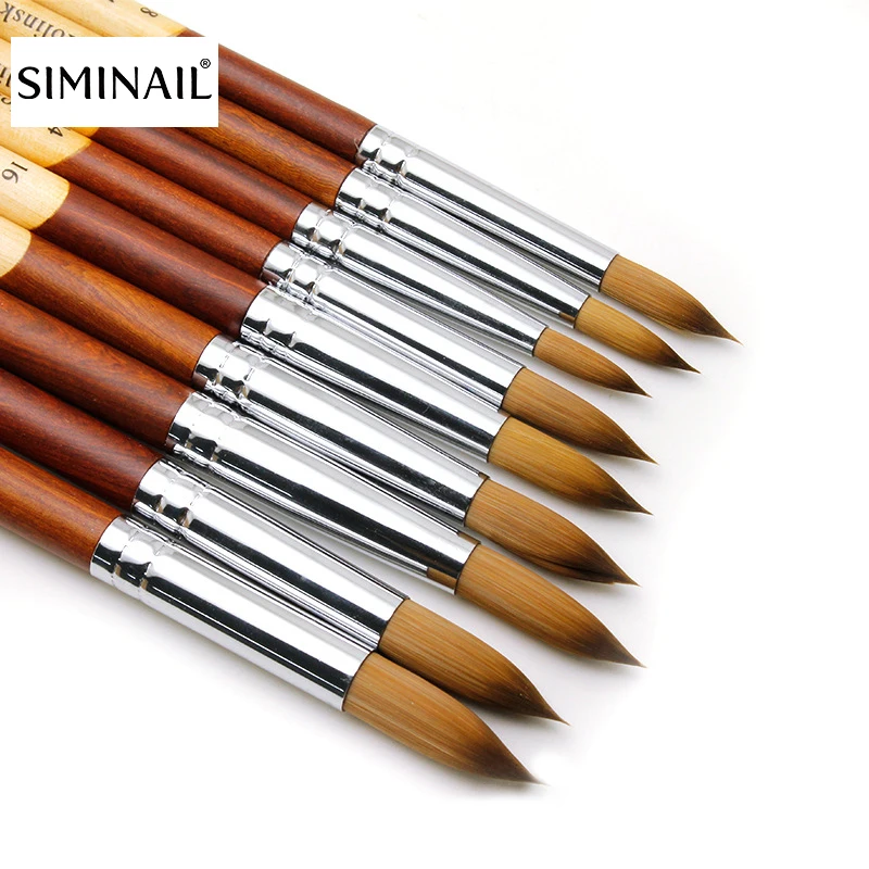 Хорошее качество акриловая кисть для дизайна ногтей колинский УФ гель Лак Кисть