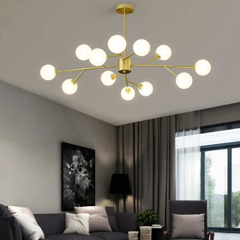 

Ins popular chandeliers , living room bedroom dining room lampmolecule magic bean lampsModern minimalist lamps