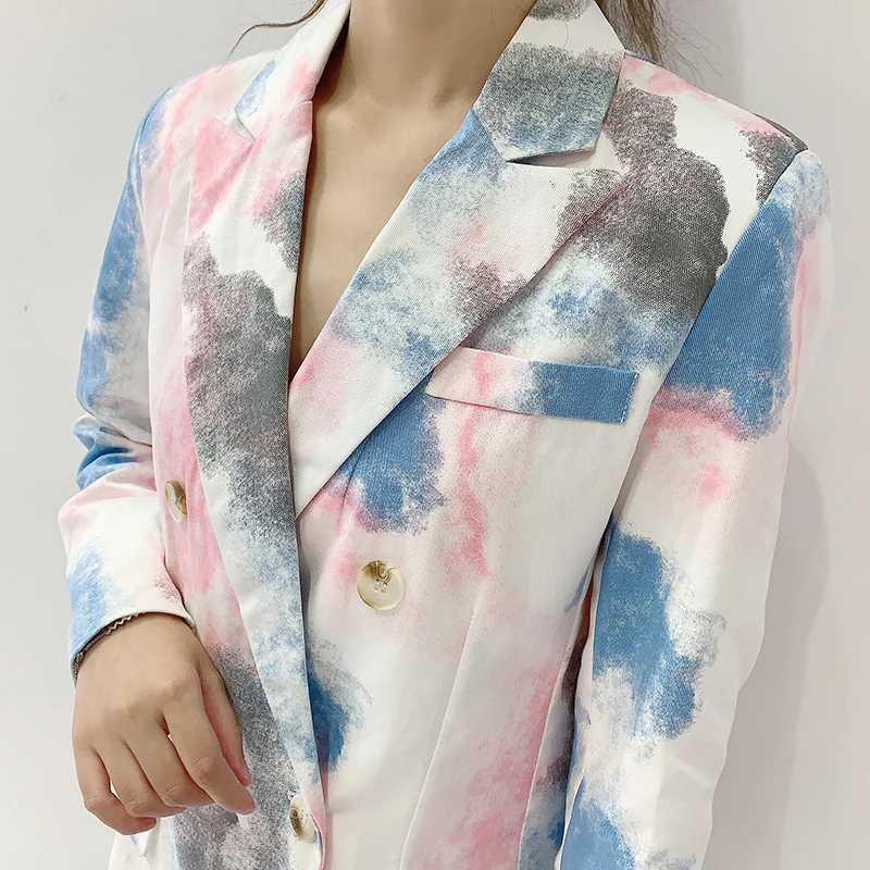 

New Autumn and Winter Women's Jacket Fashion Coat High Quality Casual Printed Long Sleeve Ladies Suit Temperament Top Trend