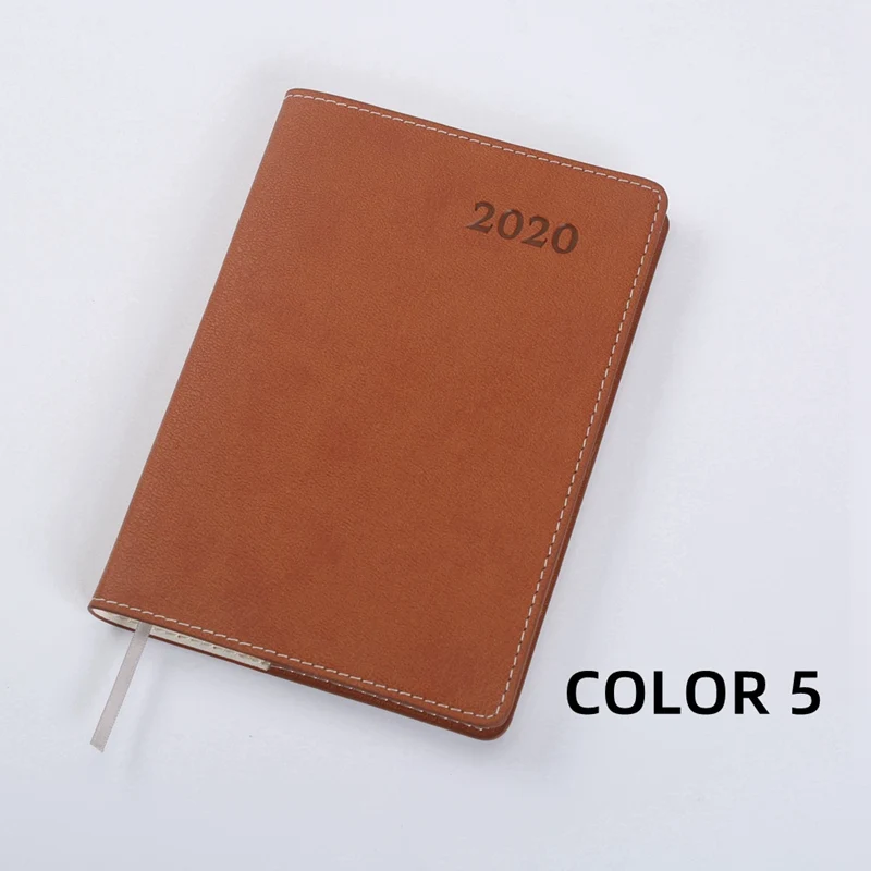 COLOR 5 Календарь еженедельник A6 дневник Тетрадь 106 листов 80gsm бумаги школьные канцелярские небольшой журнал распорядок дня Примечания книжка под заказ - Цвет: COLOR 5