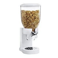 cereal dispenser portable household dry food dispenser single cup food container for cereal white black storage containers