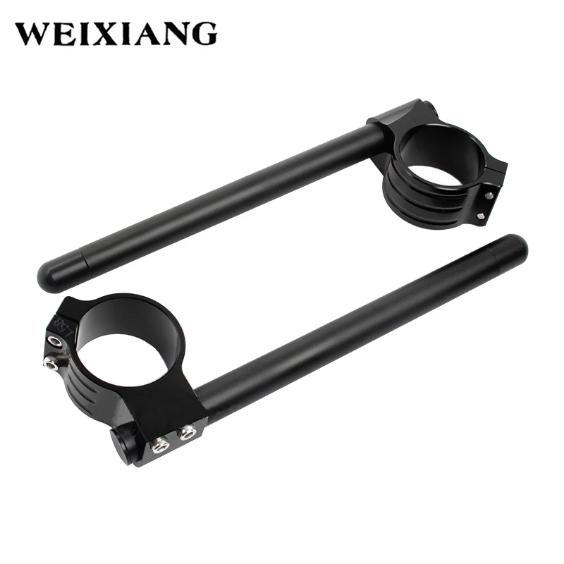 

Motorcycle Handlebar Universal Adjustable CNC 31 32 35 36 39 41 43 45 50 51mm Clip On Ons Fork Handlebars Handle Bar Cafe Racer