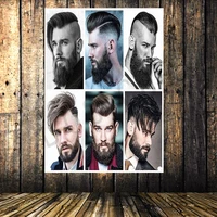 hairstyle barber shop signboard vintage decor hairdresser poster flag banner canvas painting hanging cloth 96x144 cm