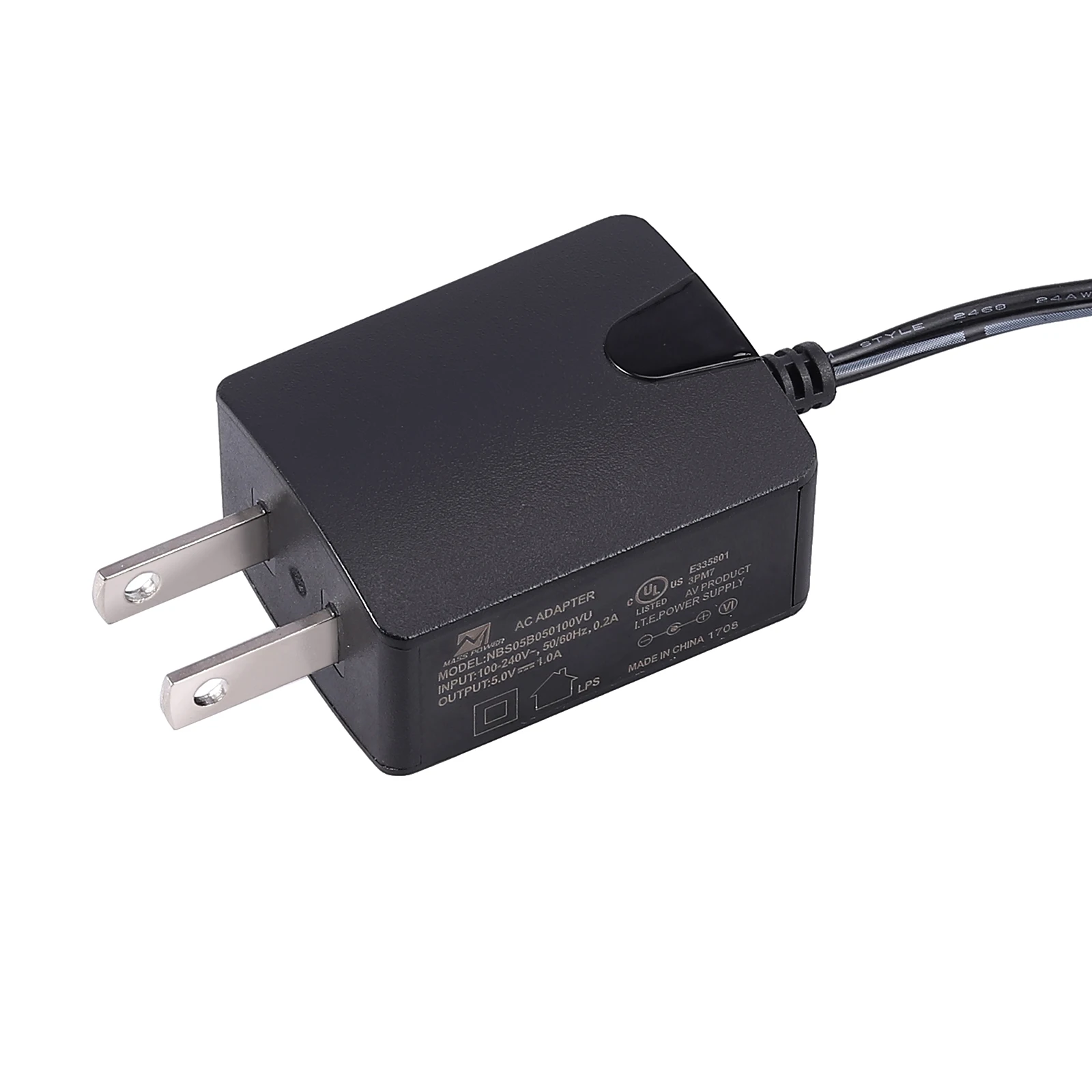 Блок питания eSYNiC 5 В/1 А с вилкой мм и кабелем 1 2 м |