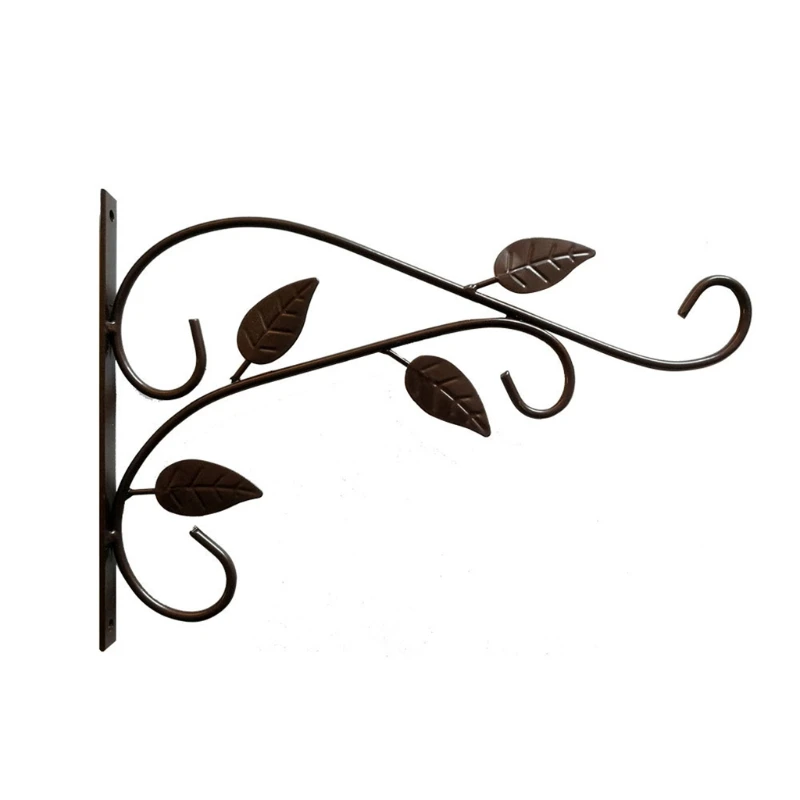 Настенный подвесной кронштейн для растений кованая железная корзина цветов