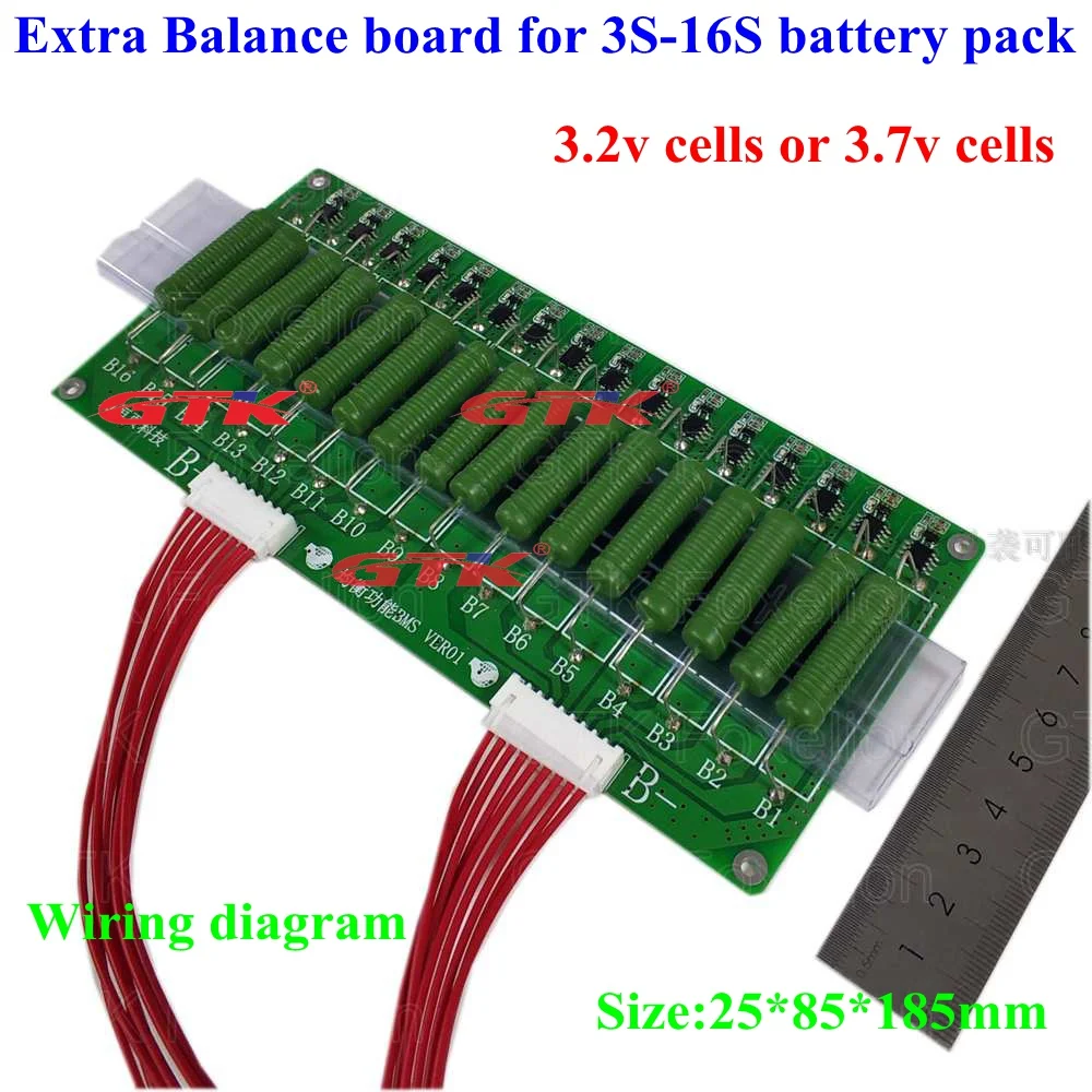 1 шт. балансир высокой мощности BMS 3s до 16S 60V 1A литиевая 1000ma BMS Lifepo4 16S 48V 1500mA 1.5A выравнивание тока только балансировка