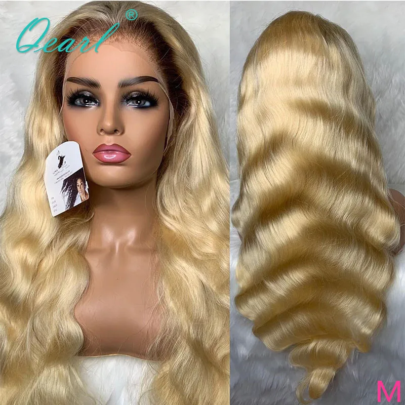 

Human Hair 13x6 Lace Front Wig 4/613 Blonde Body Wave Peruvian Remy Hair 613 Women Frontal Wigs 150% Free Part Preplucked Qearl