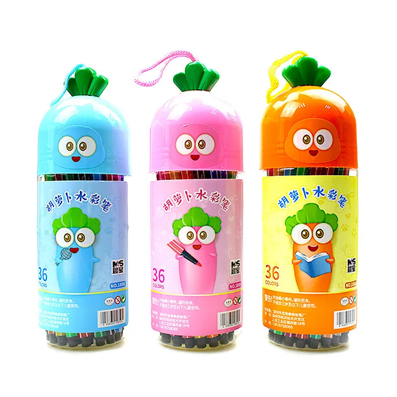 

12/18/24/36/48 Color Painting Brush Pen Carrot Box Manga Pen Marker Brush Pen Set Drawing Pen Watercolor Pen Painting Pen