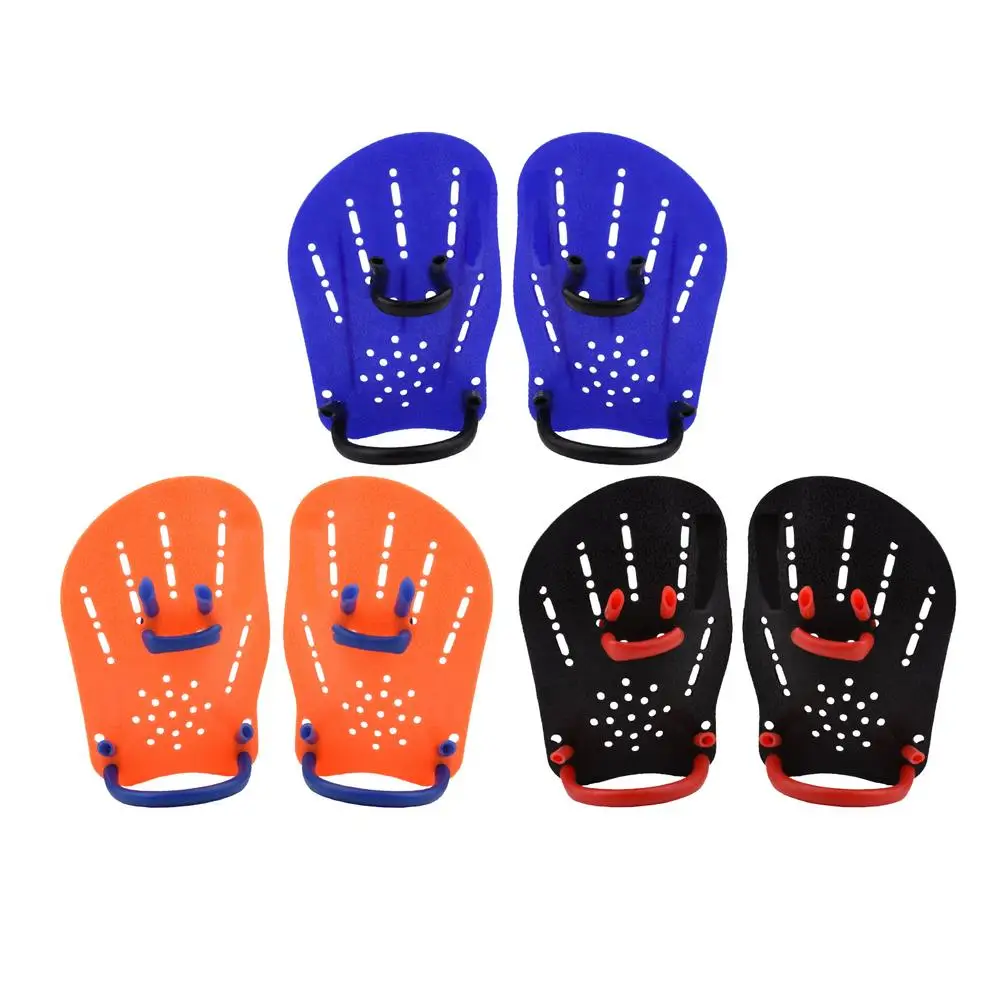 

A Pair Professional Swimming Paddles Swim Practice Correction Paddling Tools Durable Adjustable Hand Webbed Swimming Tools