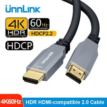 Unnlink Optical Fiber HDMI-compatible 2.0 Cable 4K 60Hz HDR 10m 15M 20m 30m for Splitter LED TV Laptop PS4 XBOX Projector Switch