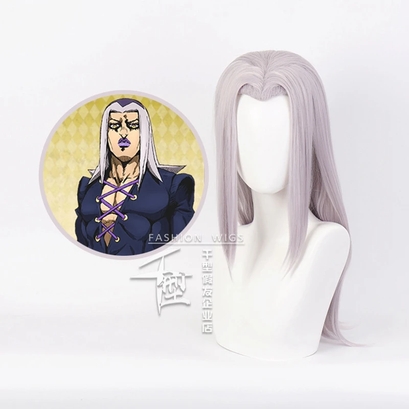 

Cosplay Wig JOJO's Bizarre Adventure Leone Abbacchio Moody Blues Wig JOJO Golden Wind Head Costume Halloween Party Wigs