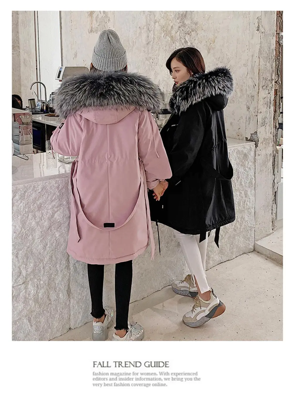 PinkyIsBlack зимнее пальто для женщин зимняя куртка для женщин модное женское пальто с капюшоном тонкая верхняя одежда для женщин утолщенная длинная куртка-парка