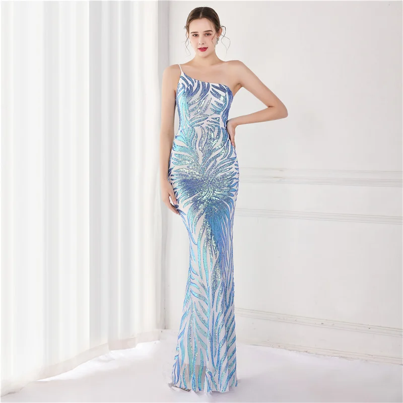 

Женское длинное платье с блестками, привлекательное облегающее вечерние макси с глубоким V-образным вырезом, на бретелях-спагетти, элегантное вечернее платье, лето 2022