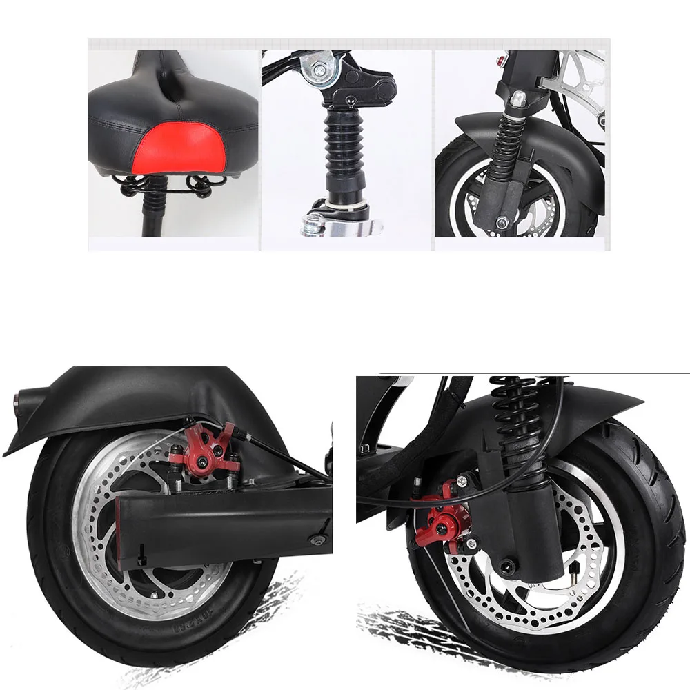 Электрический скутер складной Ховерборд 10 дюймов 36/48 в 500 Вт|Электросамокаты| |