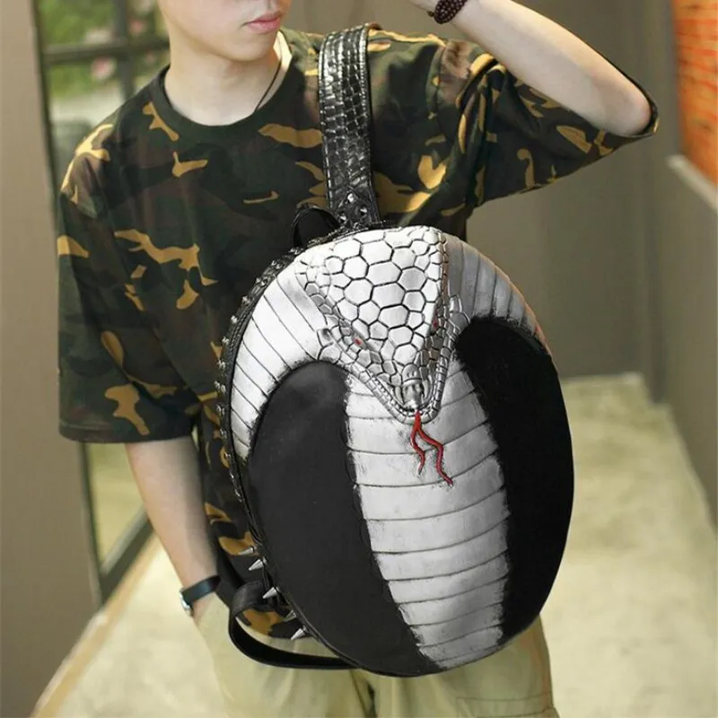 

Luxury Brand Cool Backpacks Snake king Pattern School Bag Women Man Bags Package Female Animal Patterns Backpack School Bag