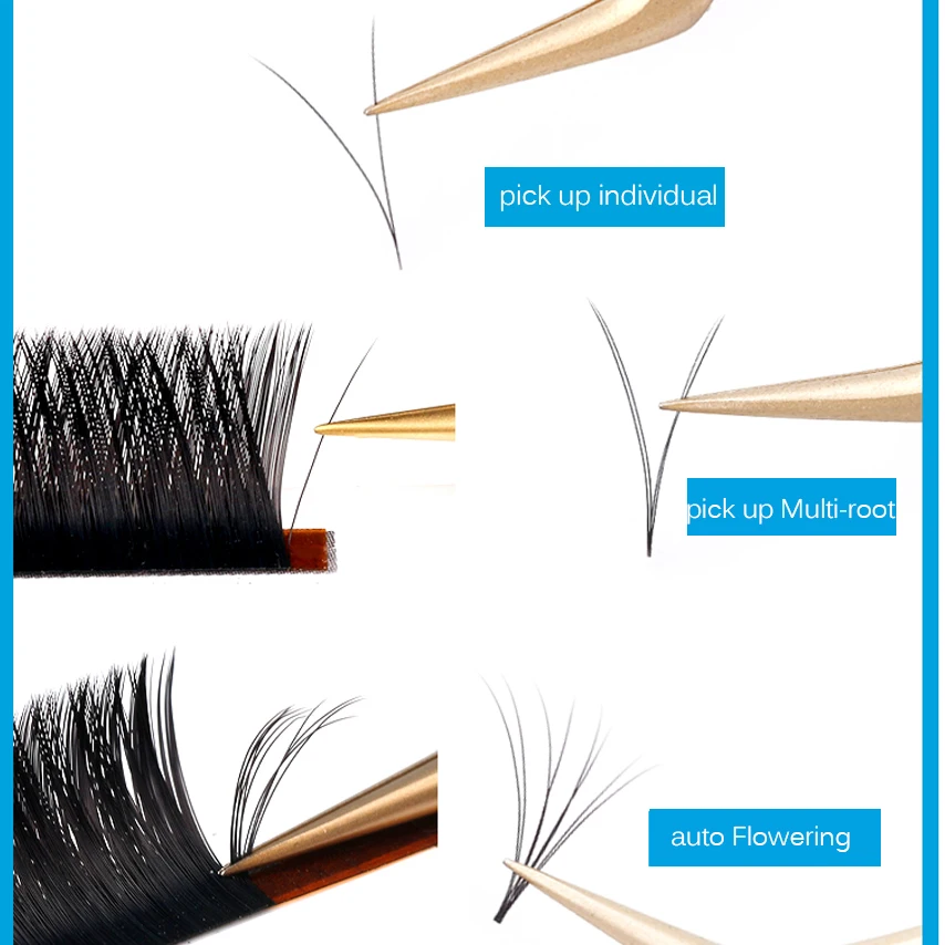 Накладные ресницы для наращивания натуральные мягкие с разрезами V-образные