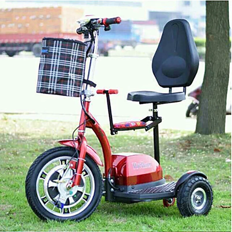 Дамский Электрический трехколесный велосипед для детей и взрослых Маленький