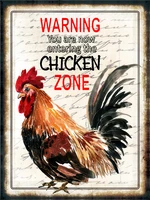 metal tin sign chicken house ranch farm decoration board customizable home decoration modern wall metal plate poster 8x12 inches