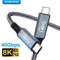 onvian usb c to usb thunderbolt 4 type c cable usb 4 pd 100w 40gbps data transfer cable 8k30hz 5k60hz dual 4k video usb4 cable