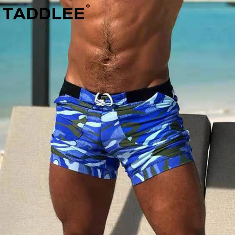 Пикантные Брендовые мужские купальники Taddlee боксеры трусы плавки шорты