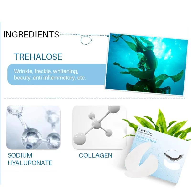 

60pcs Eye Mask Anti Wrinkle Gel Sleep Mask Collagen Moisturizing Face Eye Patches Eye Care