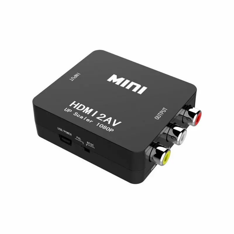 HDMI в AV адаптер с USB зарядным кабелем CVBS 3RCA 1080P композитный аудио/видео |