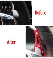 steering wheel shift paddle for mercedes benz amg a45 s63 gls63 gla45 car dsg fast gears car aluminum alloy decoration stickers