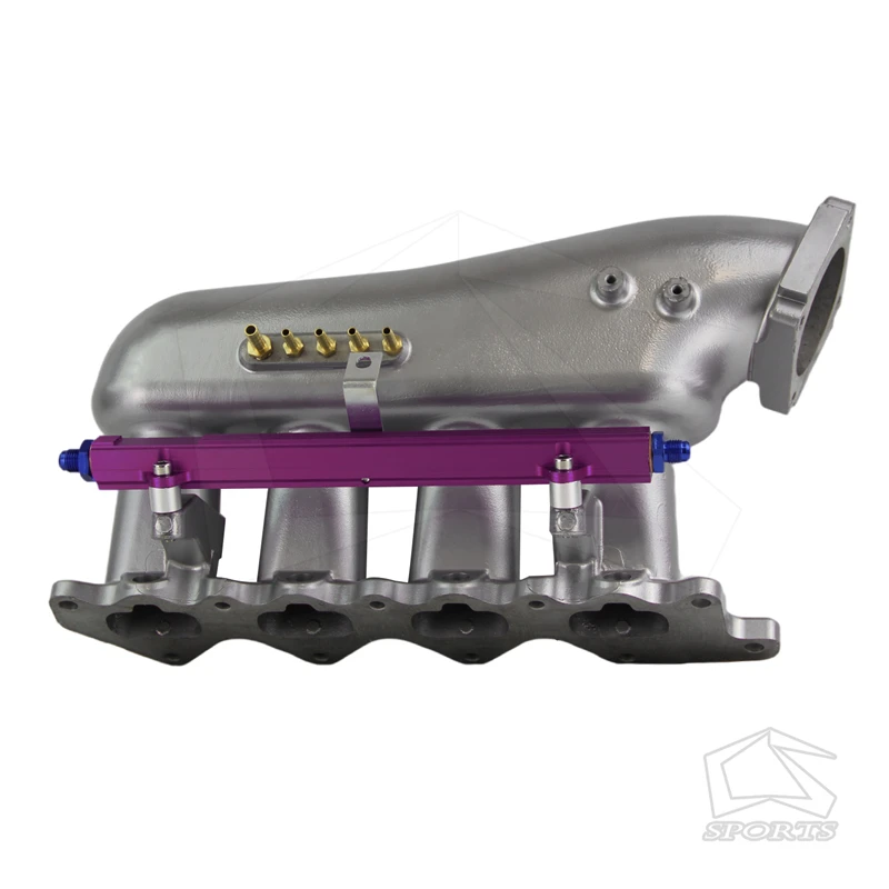 Впускной коллектор из литого алюминия + топливная направляющая для Mitsubishi EVO IV V VI