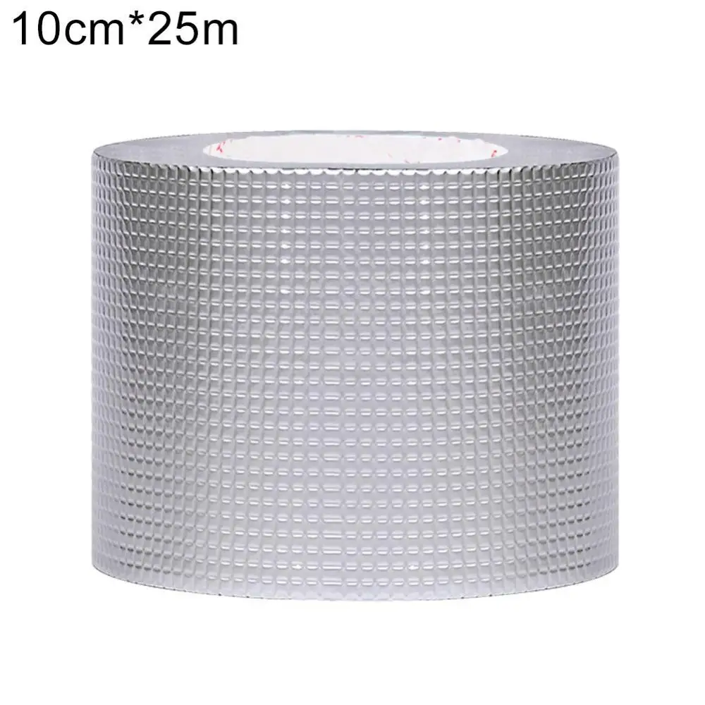 25m Aluminum Foil Butyl Rubber Tape Self Adhesive Waterproof For Roof Pipe Repair Caulking Super Fix Duct | Обустройство дома