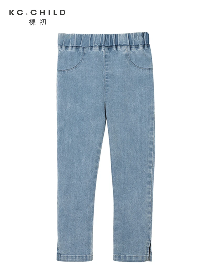 Детские узкие джинсы KC. 2020SS мягкие повседневные на весну и лето детская одежда
