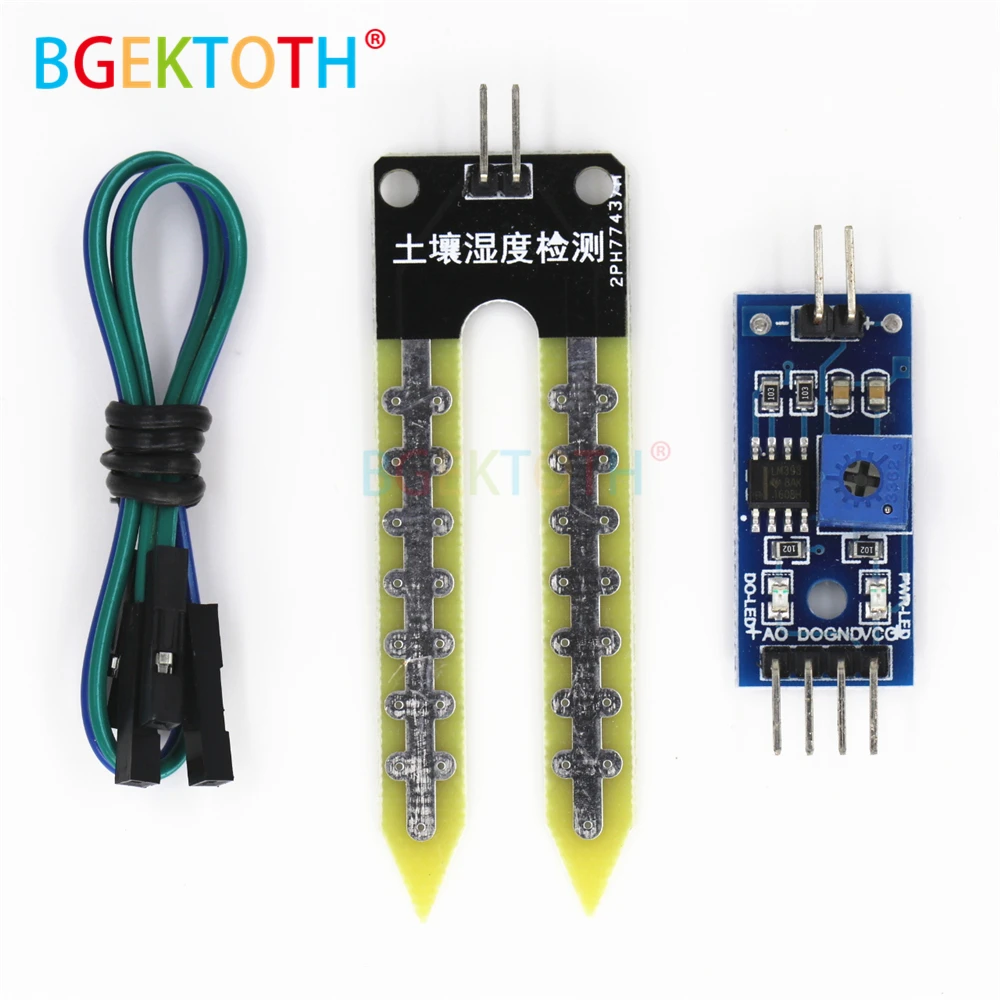 

Electronics Soil Moisture Hygrometer Detection Humidity Sensor Module For Development Board DIY Robot Smart Car