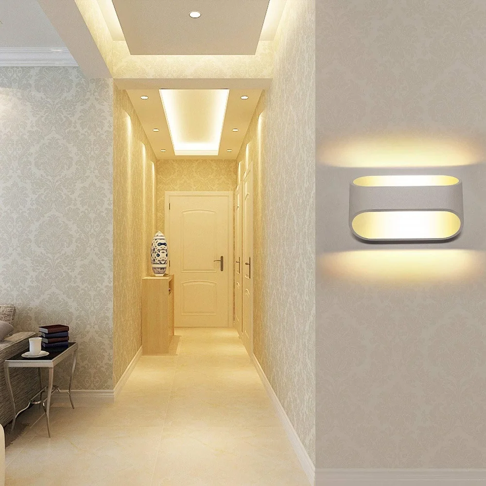 Настенный светильник алюминиевая лампа корпус современный процесс краски 5 Вт