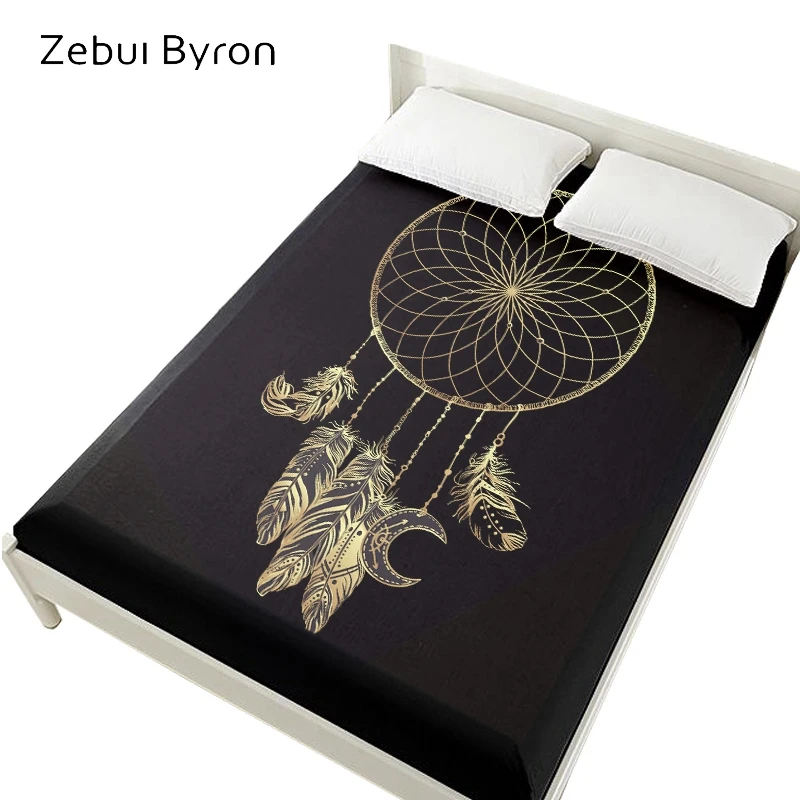 Простыня Натяжная 3D 160x20 0/150x200 постельное белье на резинке наматрасник простыня с