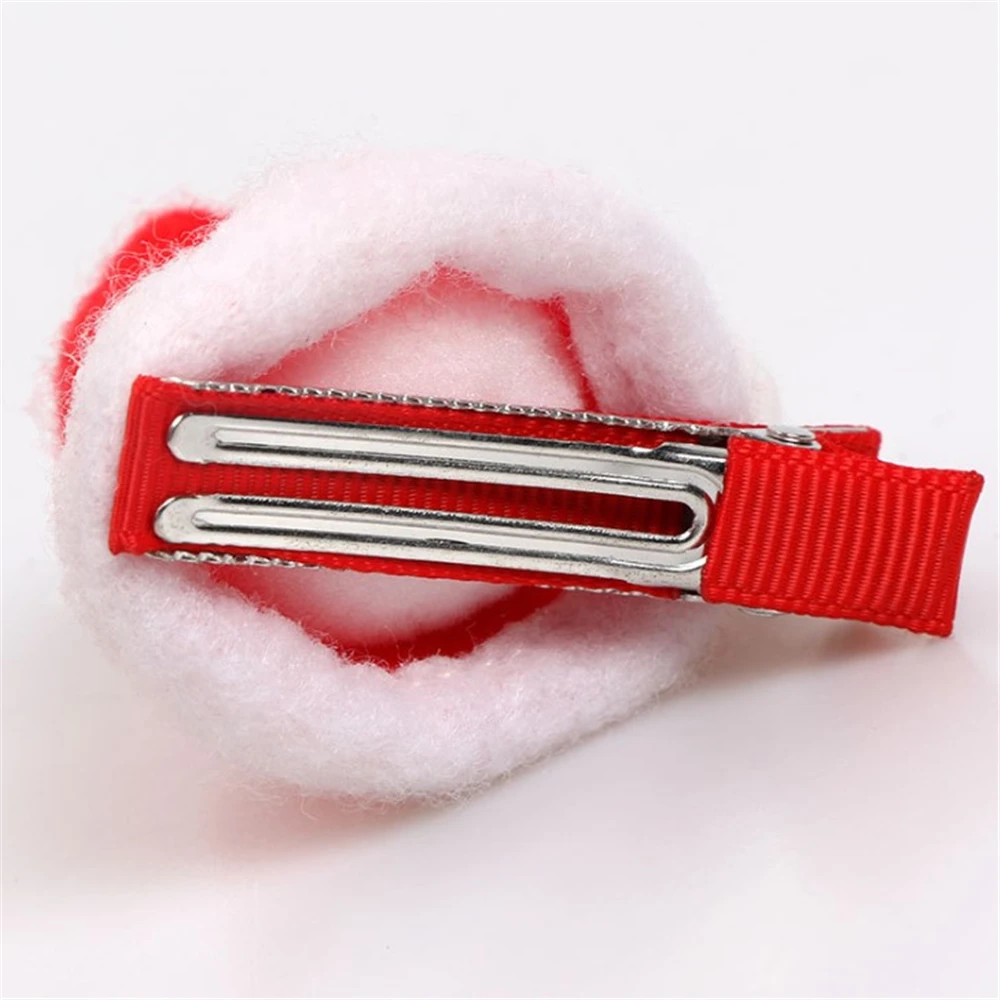 Christmas Decorations Cute Hair Clips for Baby Girls Santa Claus Xmas Decor New Year 1Pc | Мать и ребенок