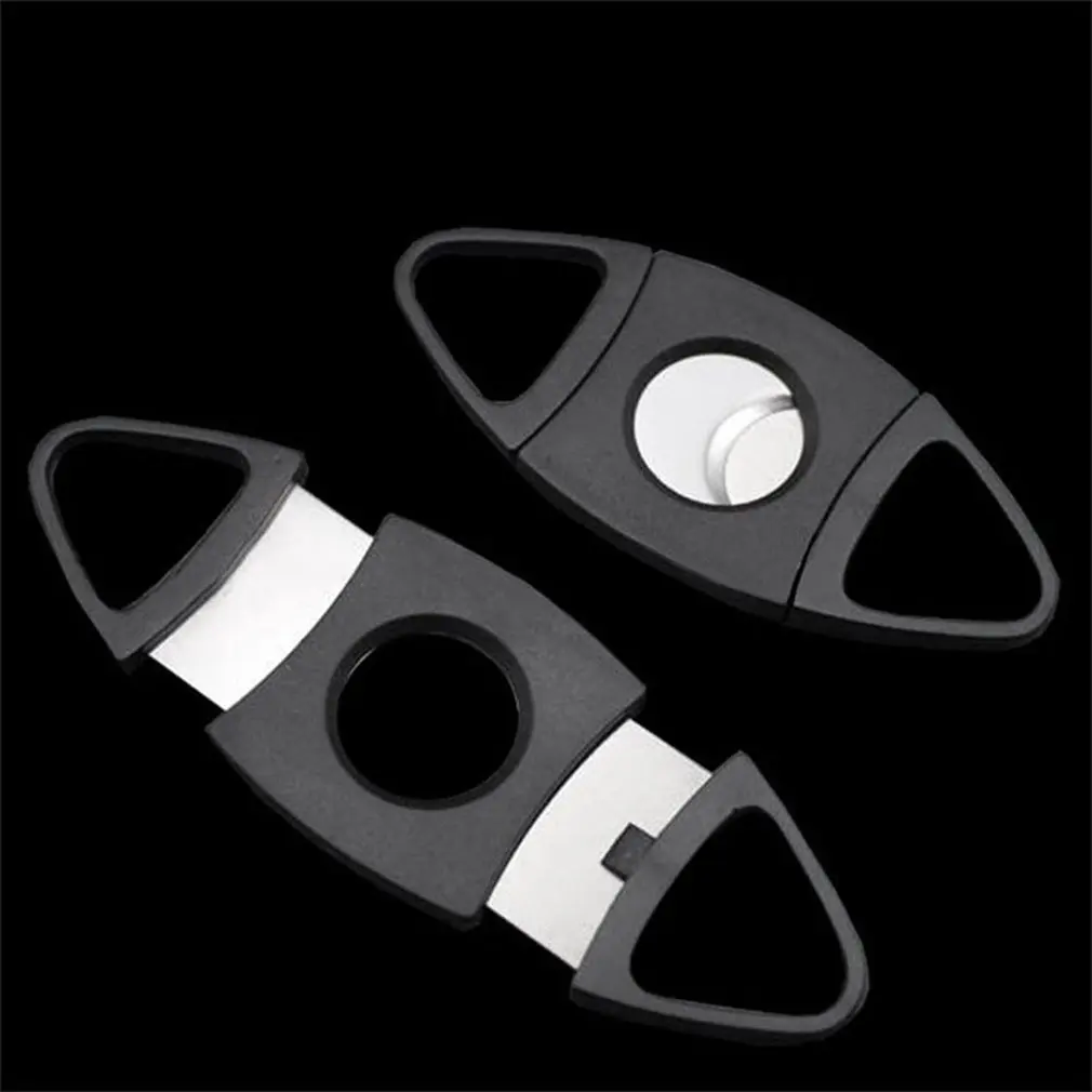 

Portable Stainless Steel Blade Pocket Cigar Cutter Scissors Shears with Plastic Handles Smoking Tool Accessories