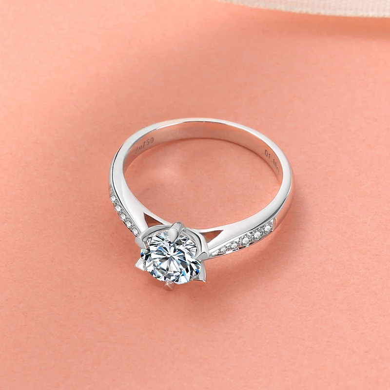 BOEYCJR 925 серебро 1ct/2ct/3ct F цвет Moissanite VVS обручальное свадебное кольцо с бриллиантом
