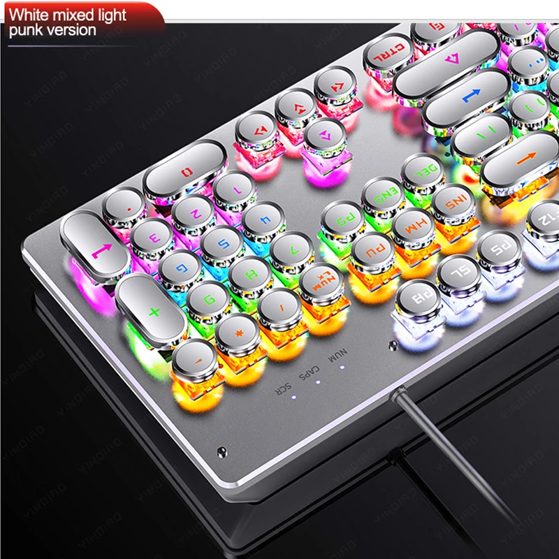 2021 Новинка 104 клавиши USB Проводная игровая клавиатура RGB подсветка для ПК ноутбука