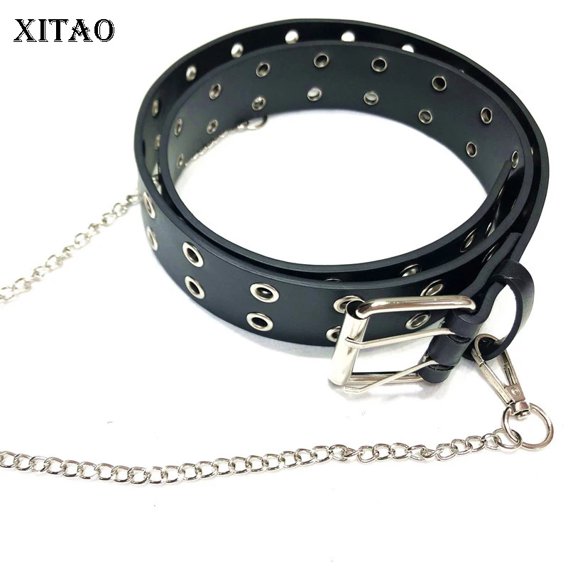 

XITAO Vintage Metal Ring Hollow Out Cummerbunds Women 2020 Summer Tide Fashion New Style Match All Chains Personality GCC3606