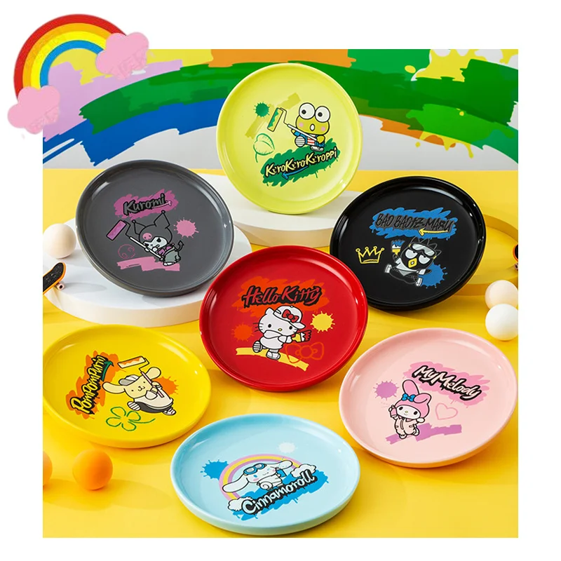 Мультяшные креативные граффити серия керамическая тарелка аниме My Melody Cinnamoroll Kuromi
