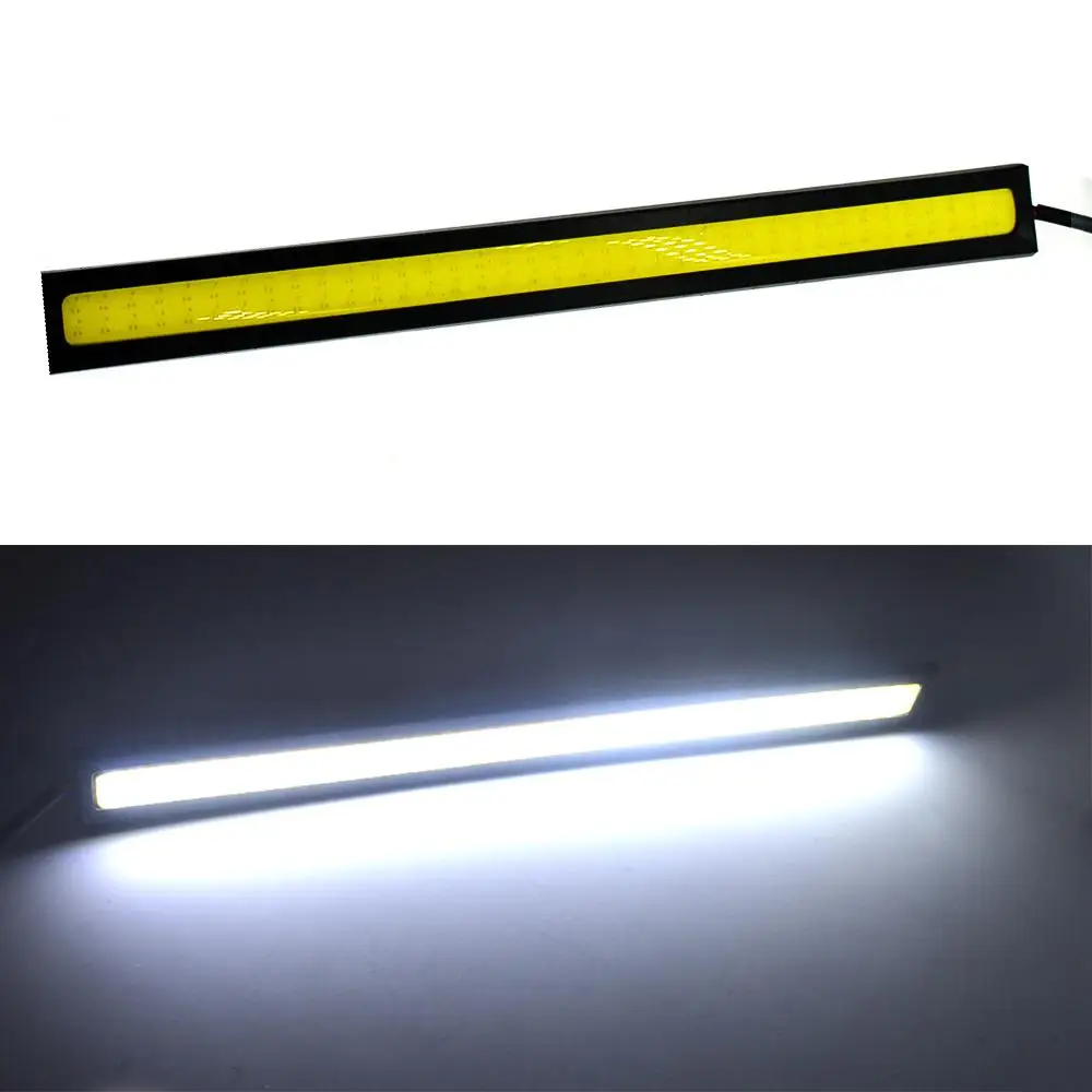 Дневные ходовые огни 10x17 см COB DRL водонепроницаемые с поворотником наружная лампа